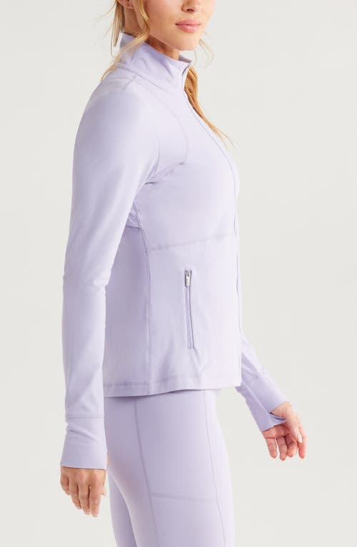 Zella Studio Luxe Performance Jacket In Purple Heirloom