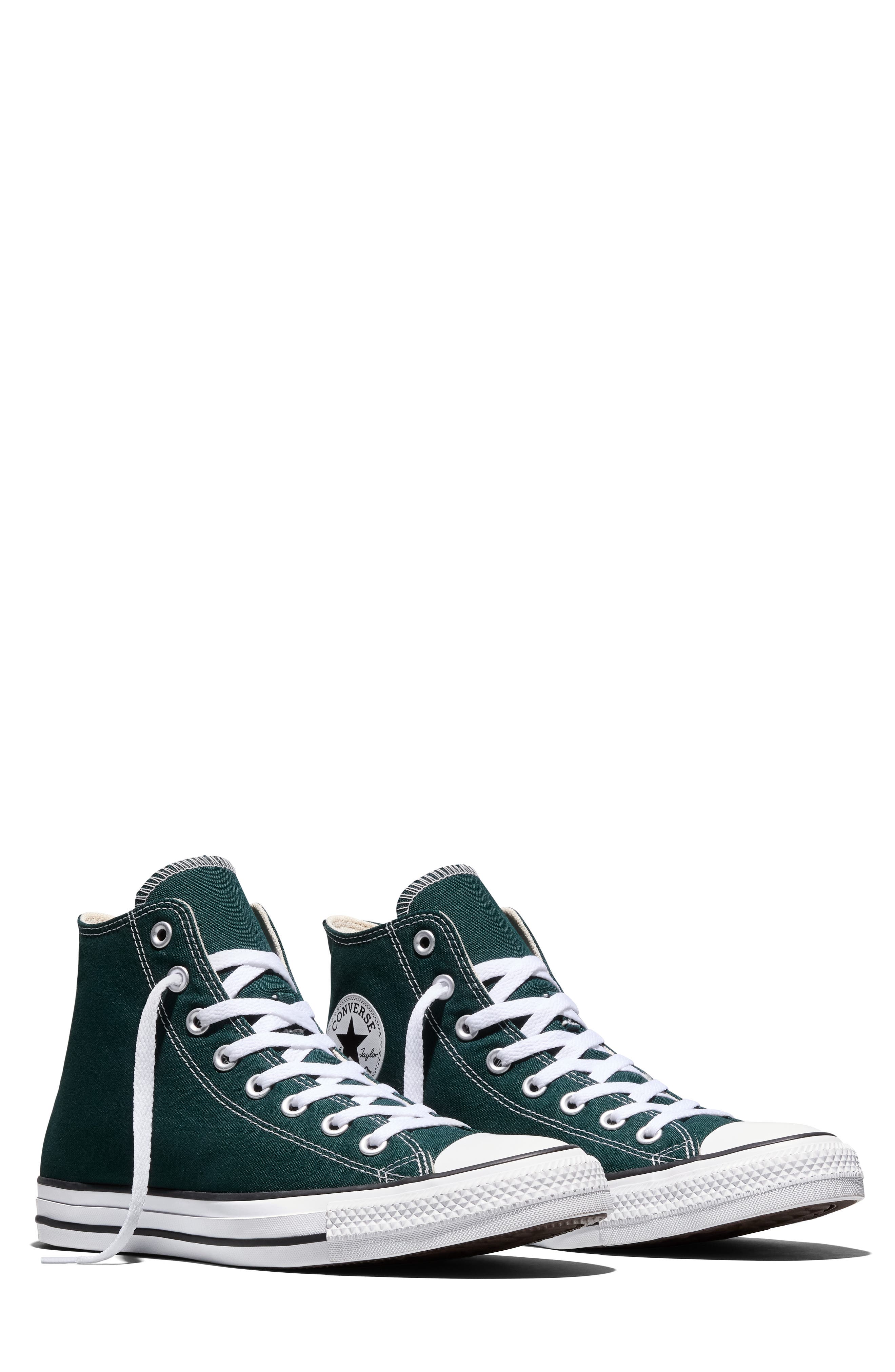 Chuck Taylor All Star High Top Sneaker, Alternate, color, STEELY PINE