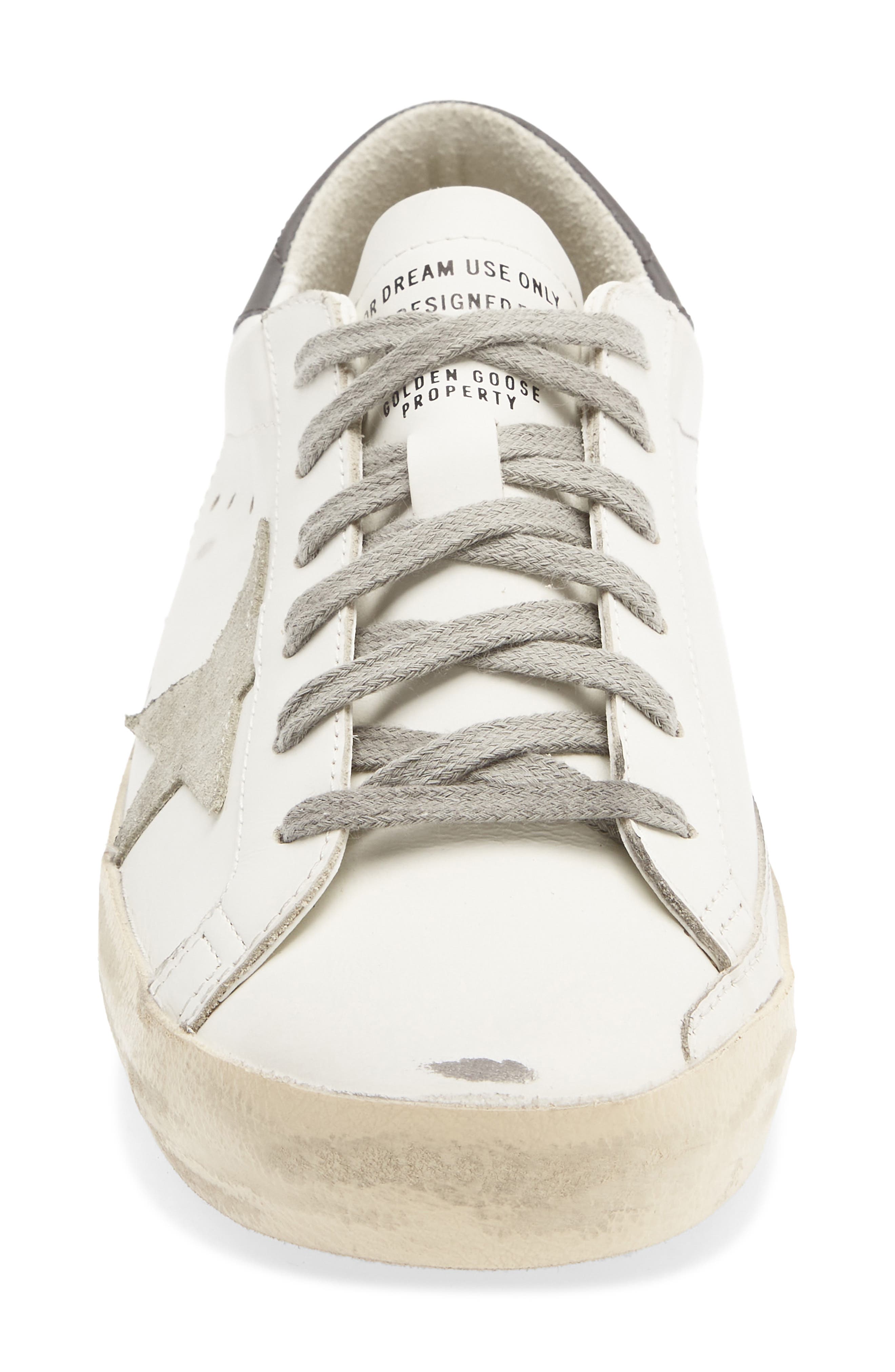 Super-Star Low Top Sneaker, Alternate, color, WHITE/ ICE/ DARK GRAY