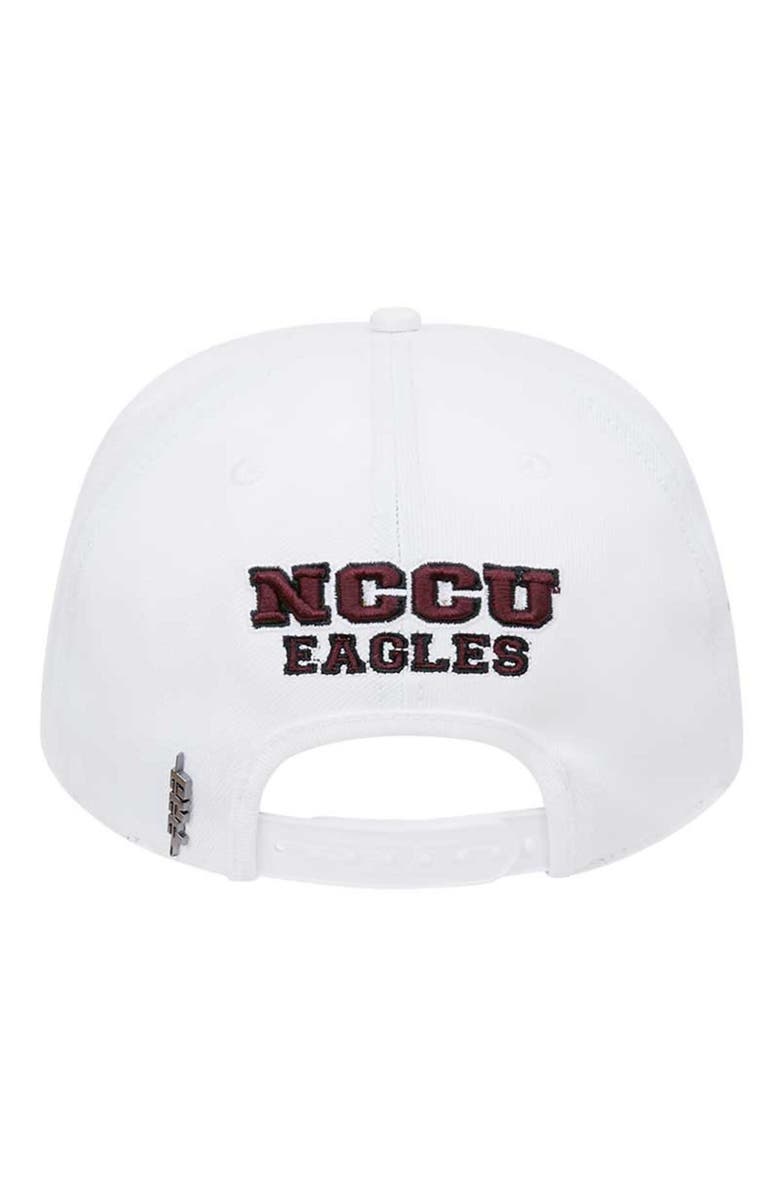 PRO STANDARD Men's Pro Standard White North Carolina Central Eagles Evergreen Wool Snapback Hat, Alternate, color, White