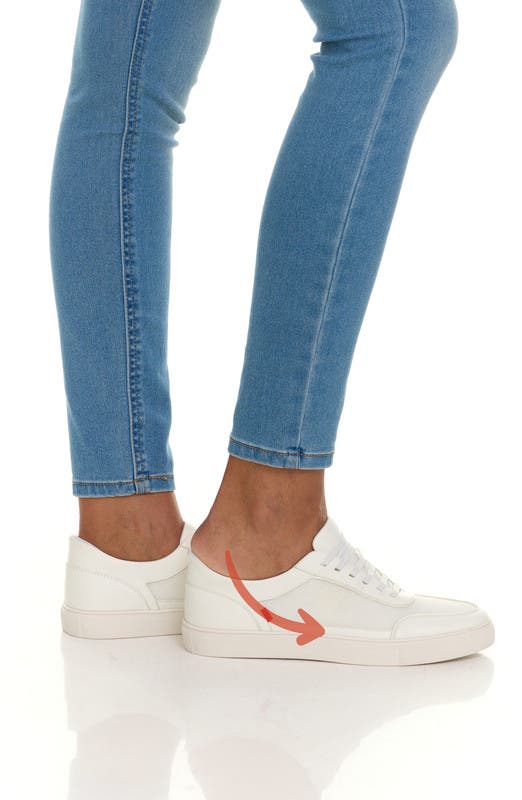 Columbia Street Hands Free Technology Leather Mesh Sneaker, Alternate, color, White Grainy Leather