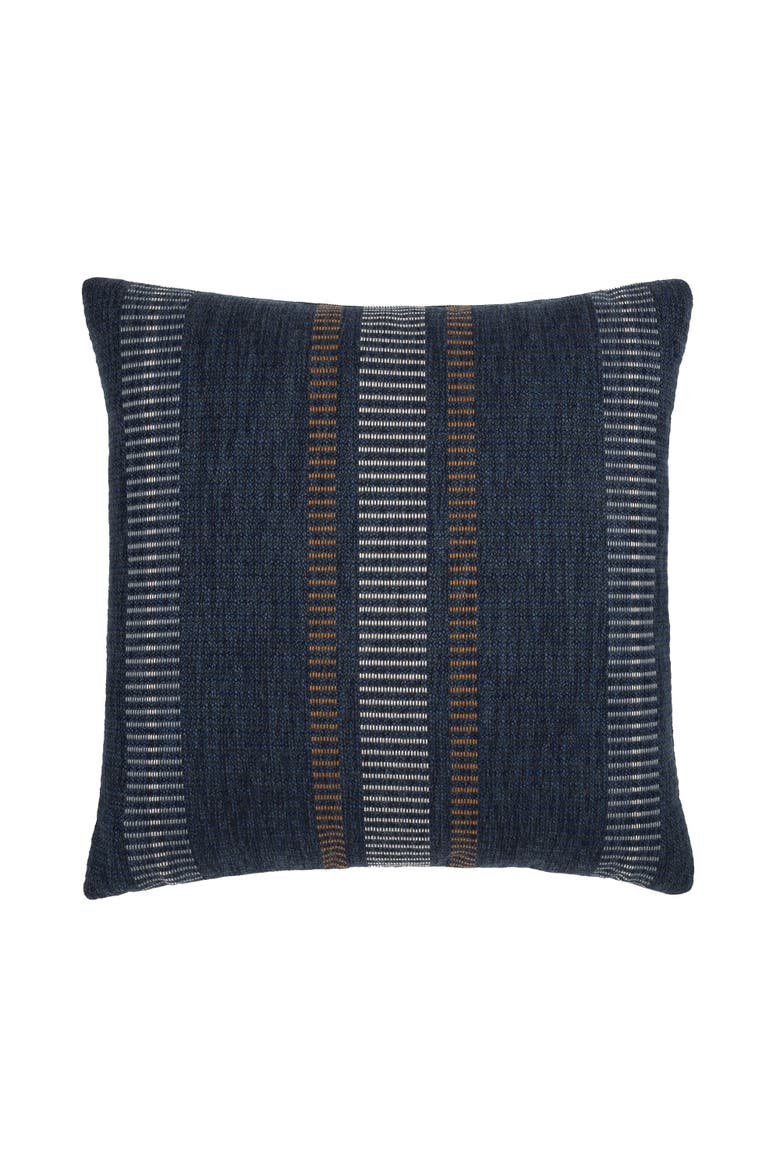 Journey Indoor & Outdoor Woven Accent Pillow, Main, color, Indigo