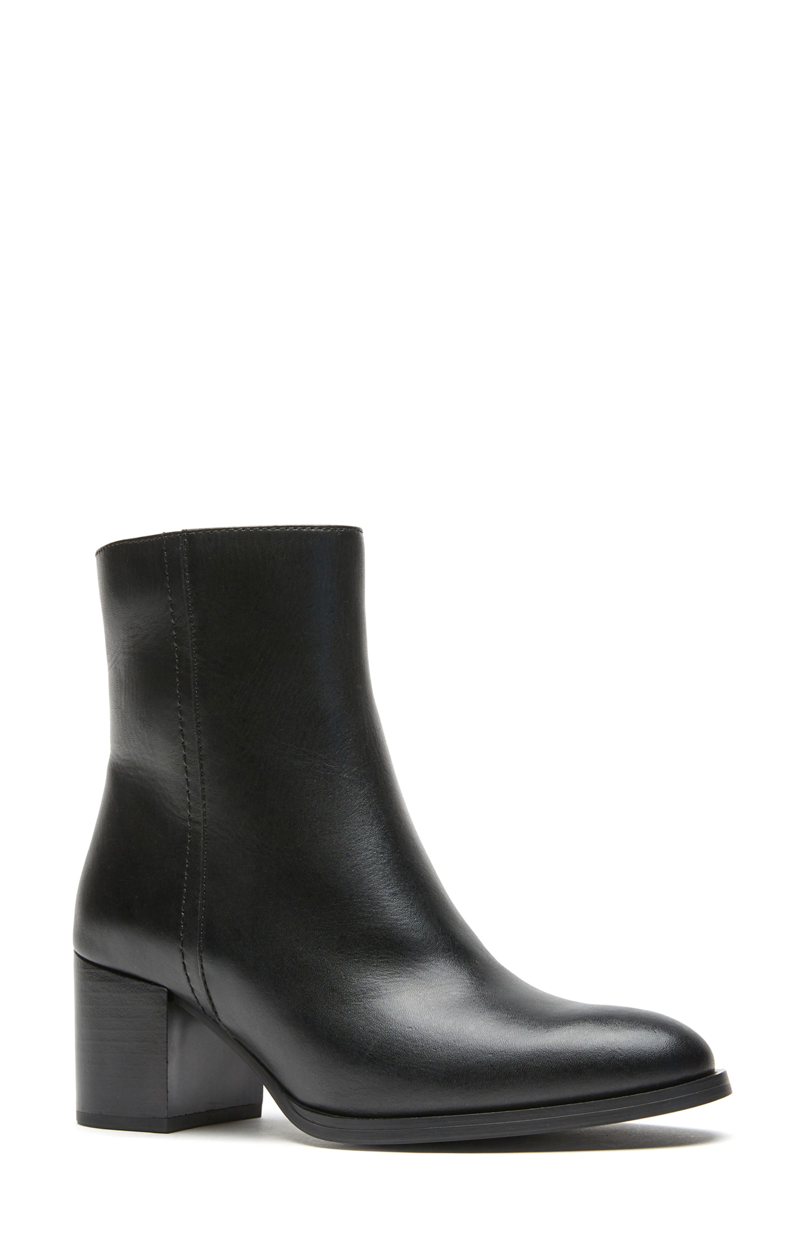 Wisdom City Dry™ Waterproof Bootie, Main, color, BLACK LEATHER