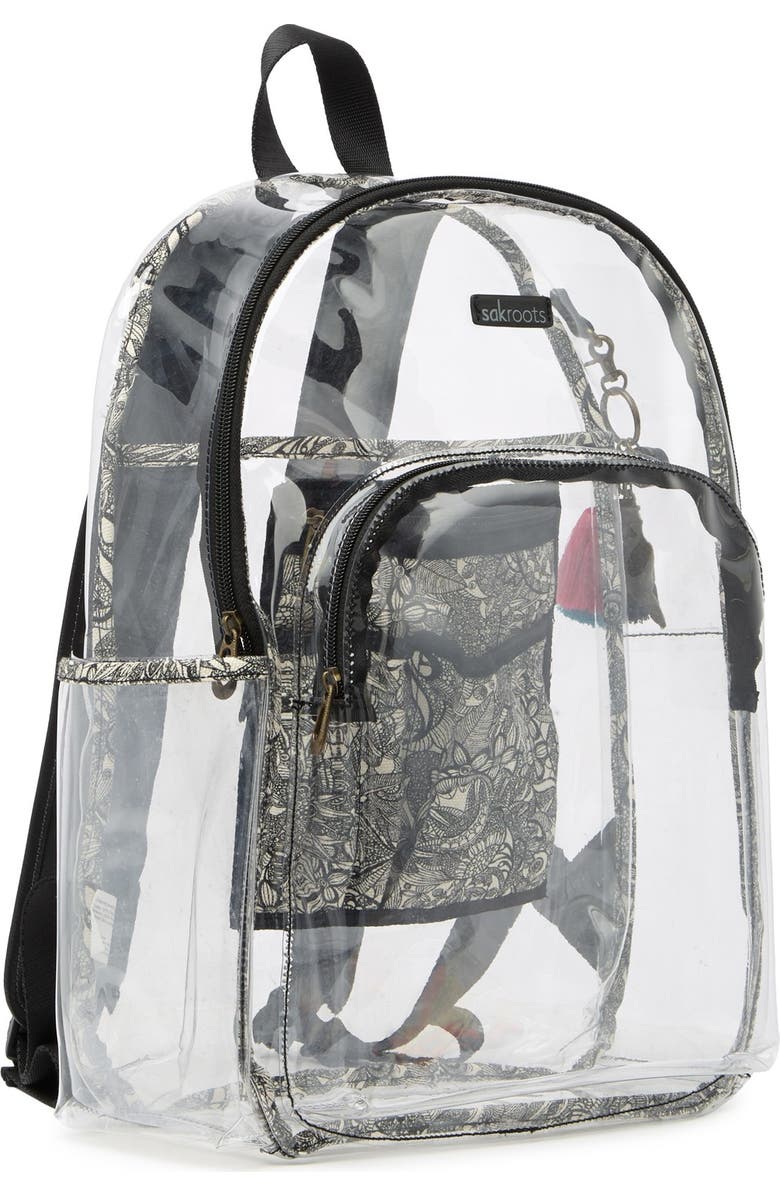 Sakroots Artist Circle Large Transparent Backpack, Alternate, color,