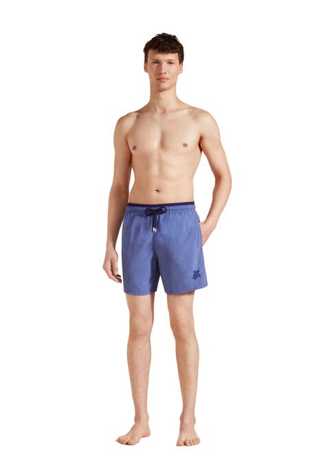 Men
s Solid Bicolor Swim Shorts