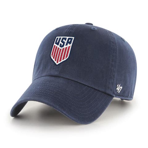 Men's '47  Navy USMNT Crest Clean Up Adjustable Hat