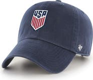 '47 Men's '47  Navy USMNT Crest Clean Up Adjustable Hat