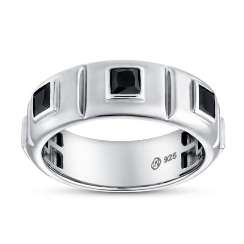 Ronin 2.15CT Trio Black Spinel Ring 925 Silver