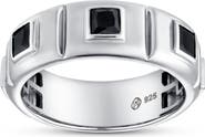 LuvMyJewelry Ronin 2.15CT Trio Black Spinel Ring 925 Silver