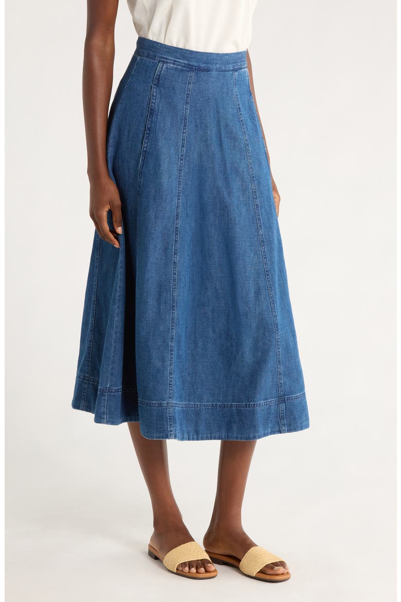 Lainey Denim Skirt, Alternate, color, MEDIUM WASH