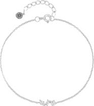 DLORIA Silvana Chain Link Bracelet with Round, Pear, and Emerald Cut Cubic Zirconia Stones