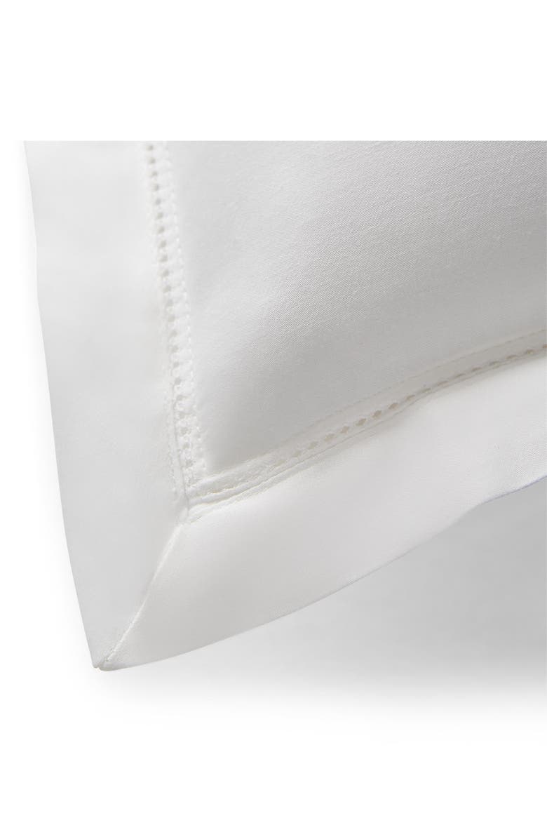 Ralph Lauren Organic Cotton Sateen Border Sham, Alternate, color, Studio White