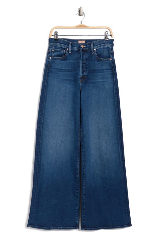 Mother The Ditcher Roller Sneak Wide Leg Jeans In Yakkity Yak