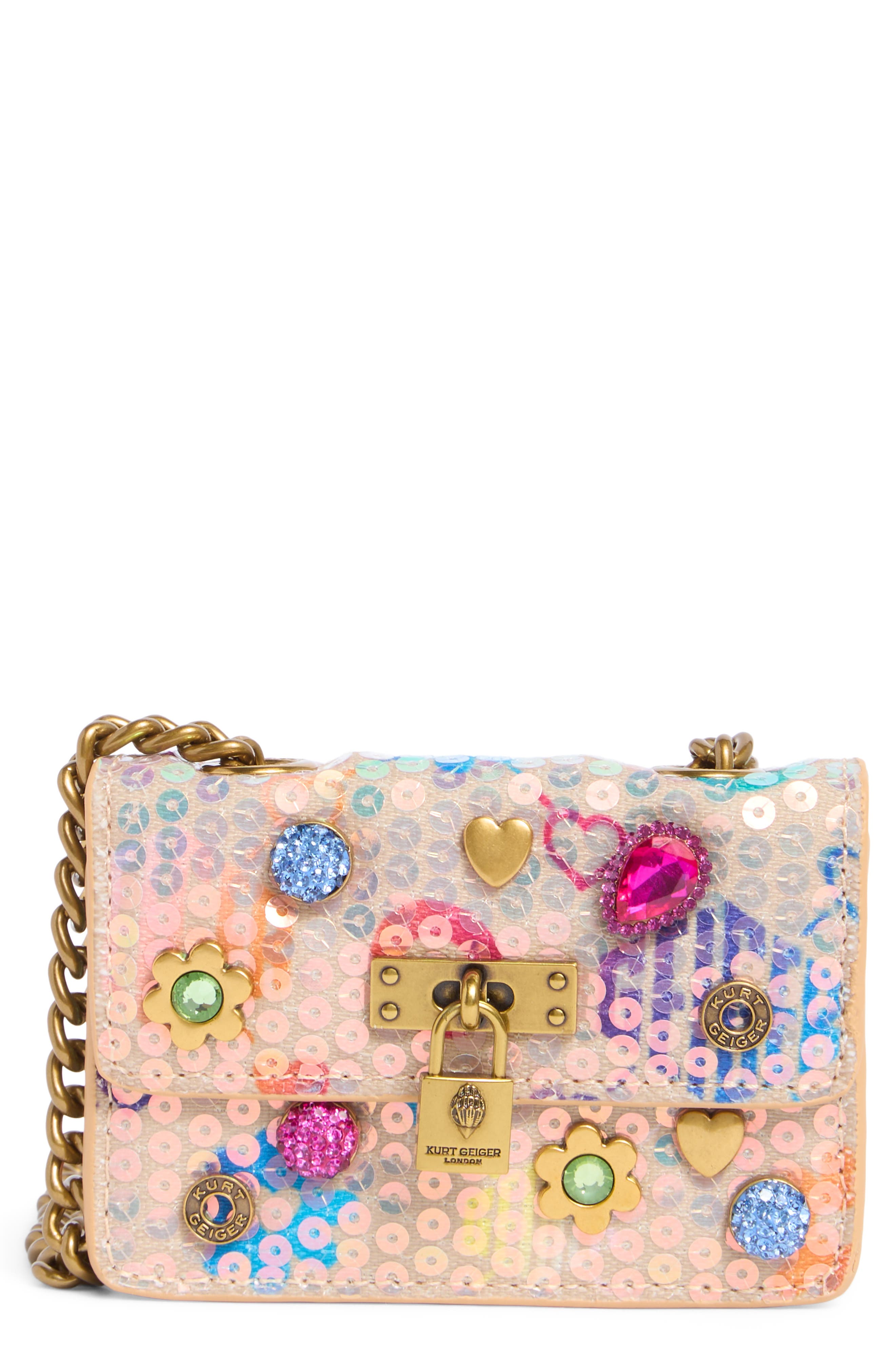 Micro Brixton Crystal & Sequin Crossbody Bag
