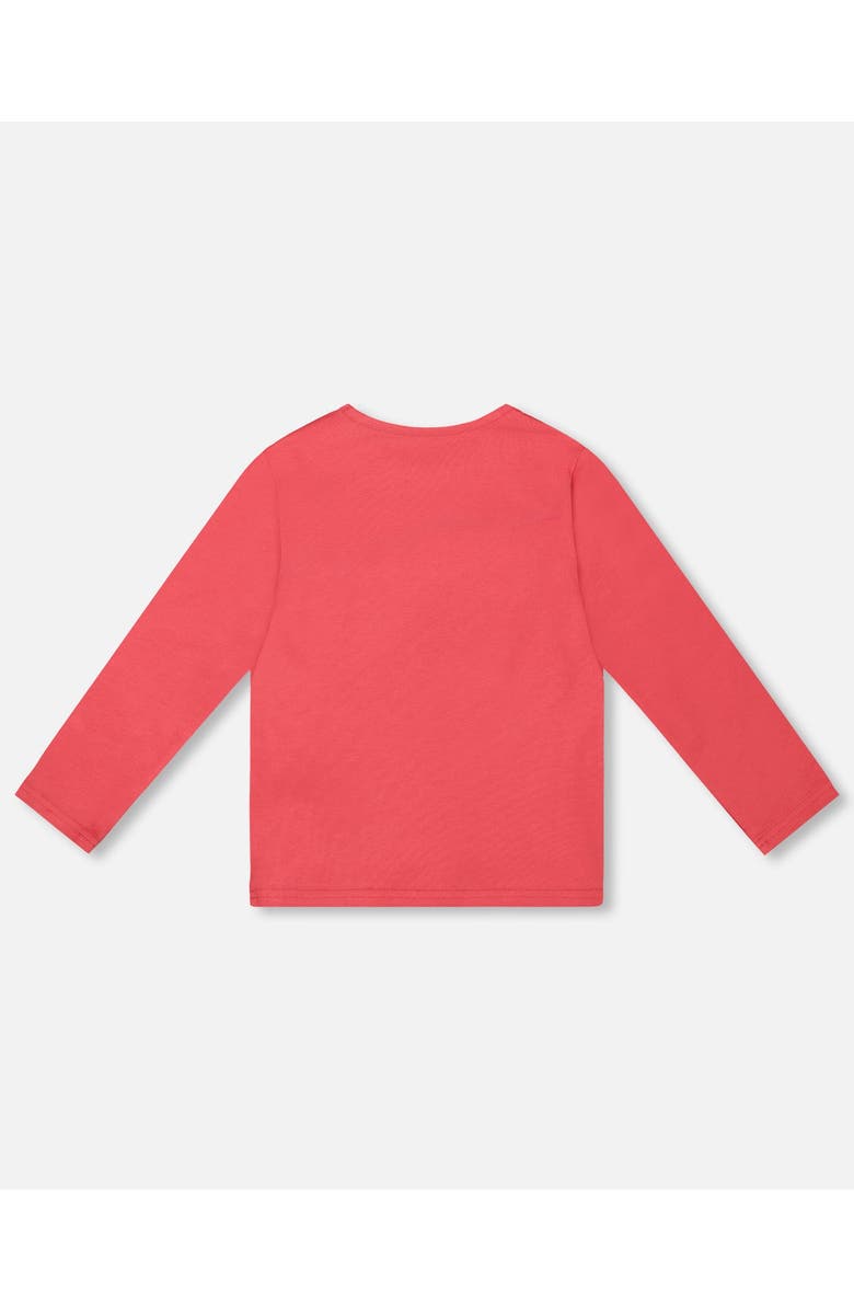 Deux par Deux Organic Cotton T-Shirt with Mini Apples, Alternate, color, Red
