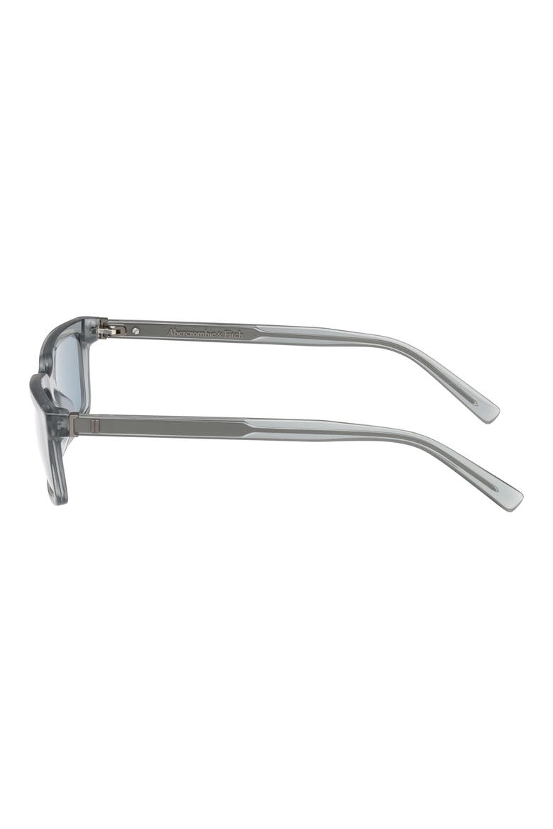 54mm Rectangular Sunglasses, Alternate, color, BLUE / BLUE LENS