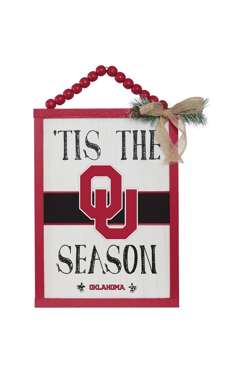FOCO Oklahoma Sooners 'Tis the Season Sign, Main, color, 