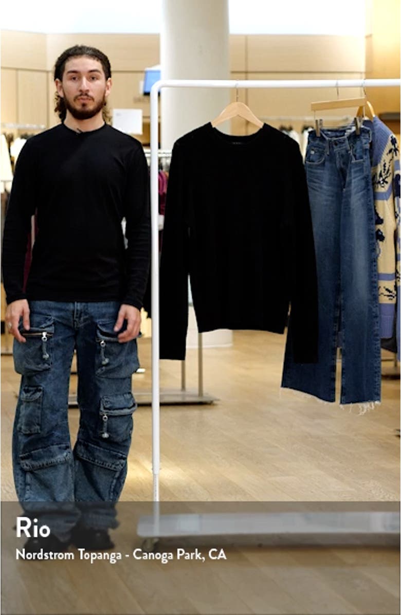 Durham Herringbone Stitch Cashmere Sweater, sales video thumbnail