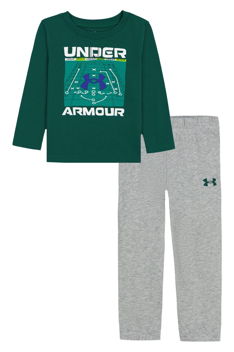 Kids' UA Make a Play T-Shirt & Joggers Set, Main, color, CAMPUS IVY