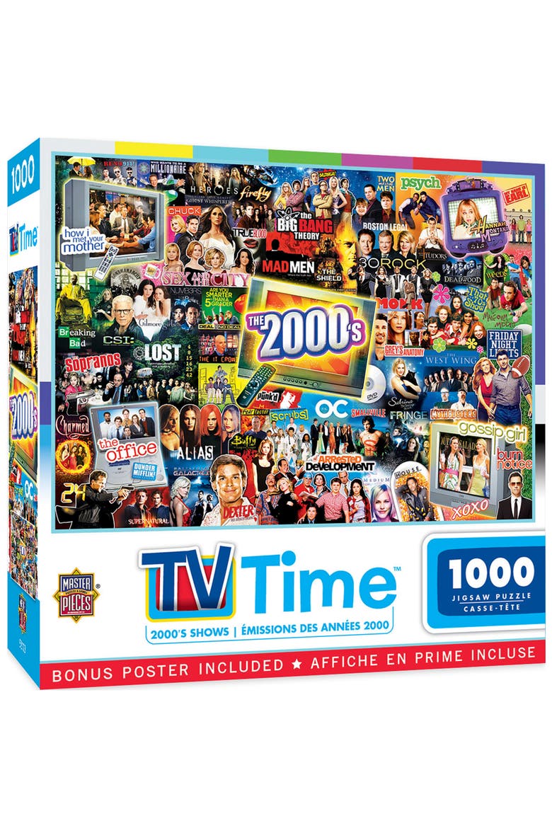 2000's Shows 1000 Piece Jigsaw Puzzle, Main, color, Multicolor
