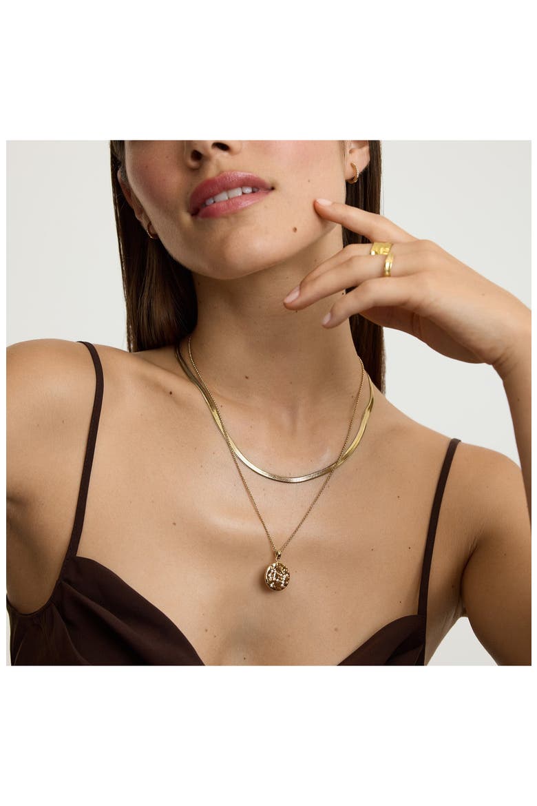 Zodiac Talisman Necklace, Alternate, color, GOLD - GEMINI
