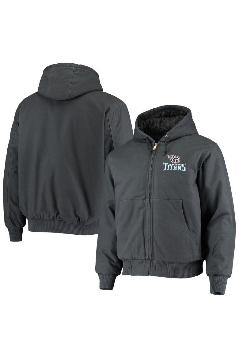 Men's Dunbrooke Navy Tennessee Titans Dakota Cotton Canvas Hooded Jacket, Main, color, Navy