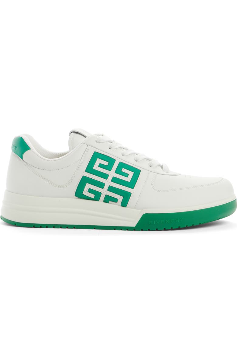 Givenchy G4 Low Top Sneaker, Alternate, color, White/ Green