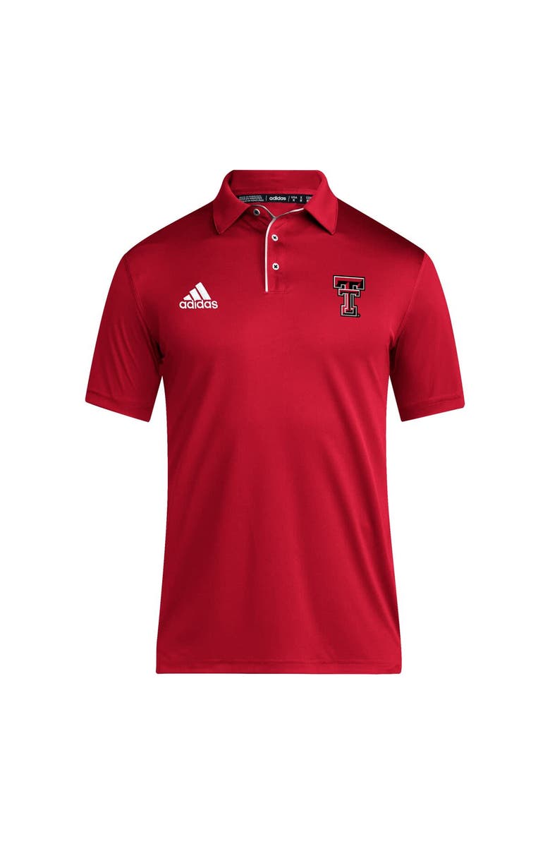 adidas Men's adidas Red Texas Tech Red Raiders 2024 Coaches AEROREADY Polo, Alternate, color, Red