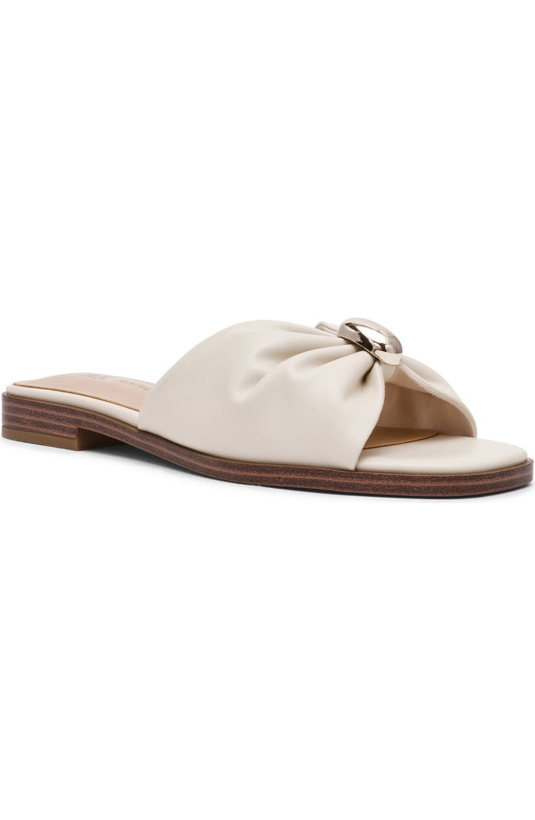 Anne Klein Enrica Slide Sandal, Main, color, Bone