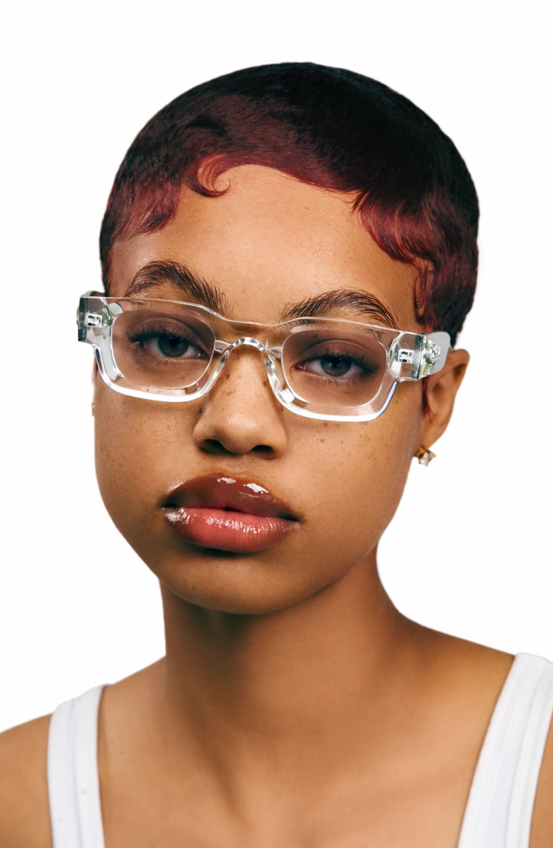Wisdom Fashion House Clear Frame 9, Alternate, color, Clear