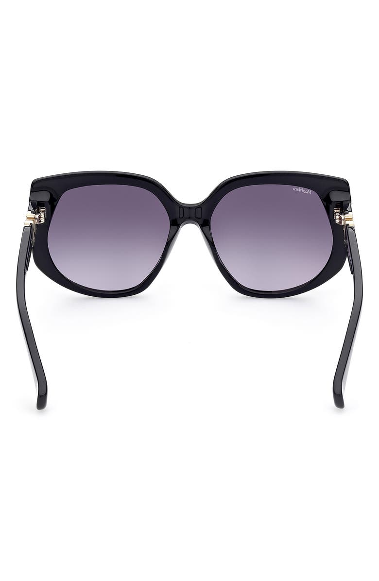 Max Mara 58mm Gradient Geometric Sunglasses, Alternate, color, 