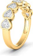 HauteCarat Bezel Heart Lab Created Diamond Ring
