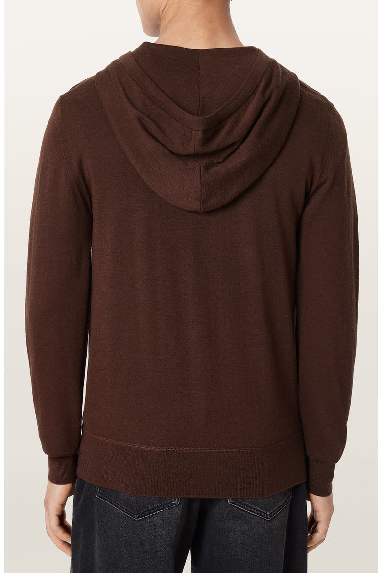 Mode Merino Wool Hoodie, Alternate, color, HOT CHOC BROWN