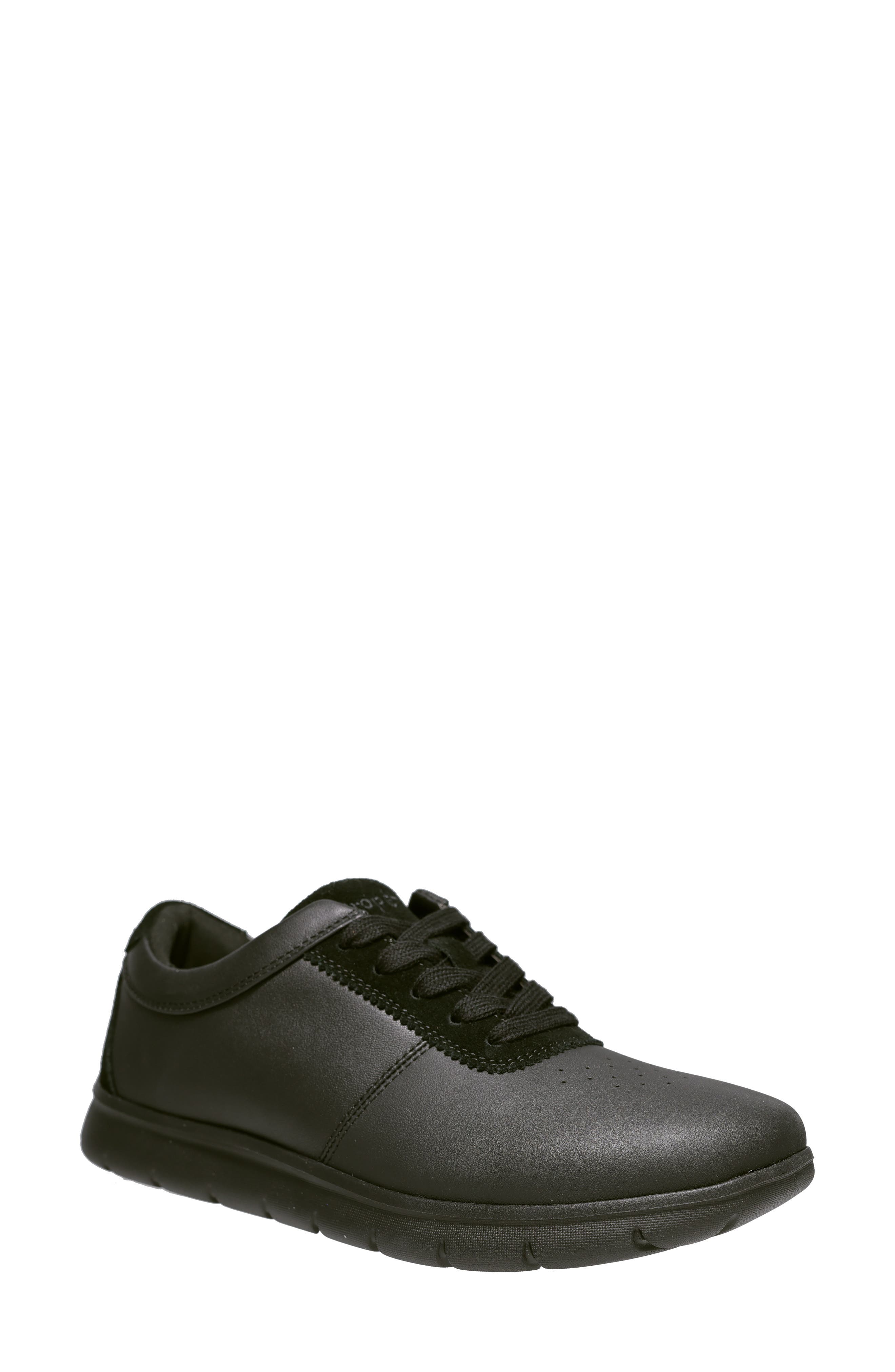 Propét Stella Lace-Up Sneaker, Main, color, Black