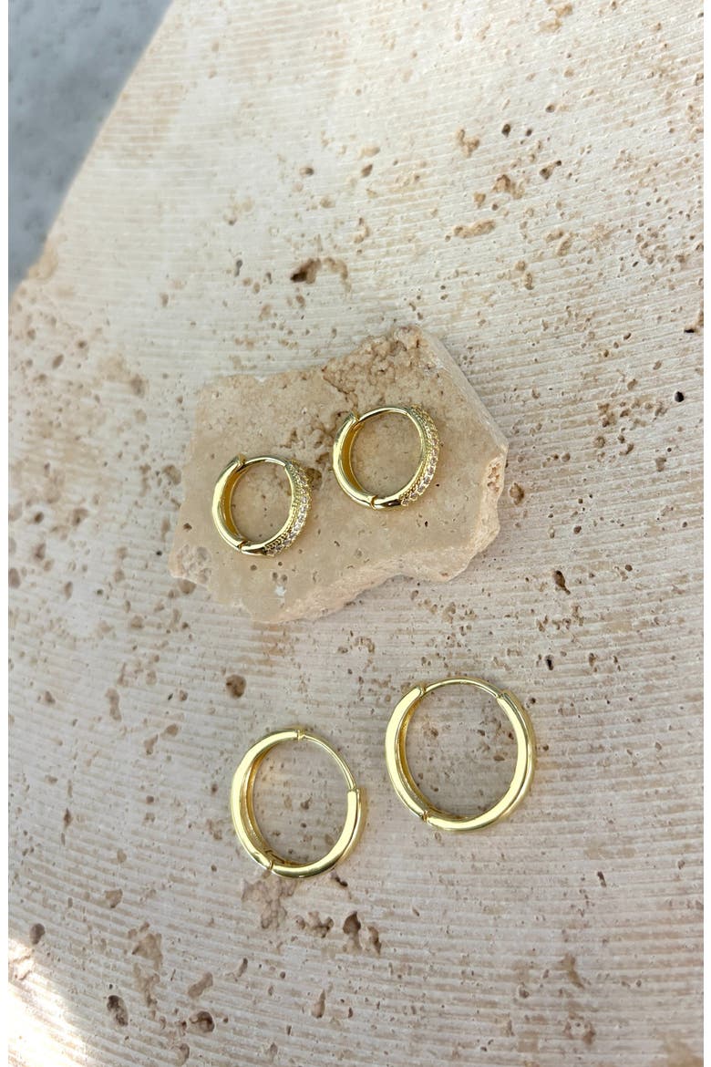 2-Pack Assorted Hoop Earrings, Alternate, color, GOLD