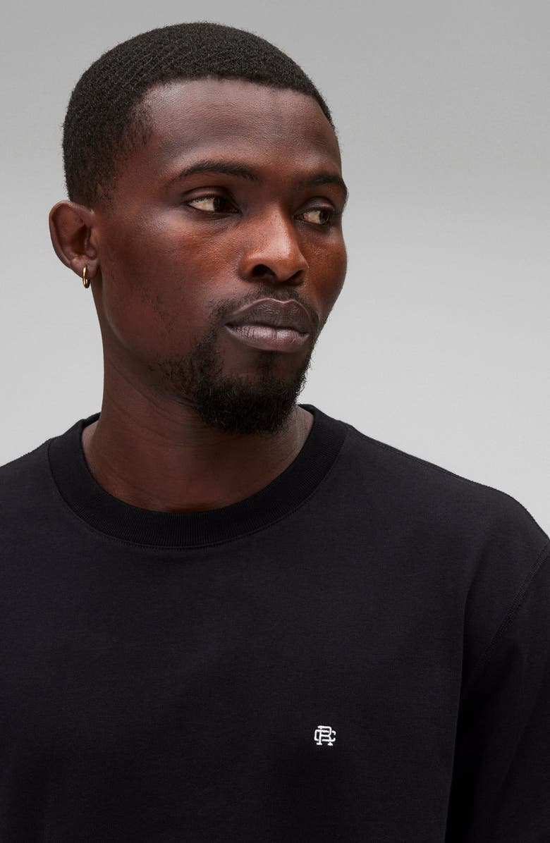 Reigning Champ Monogram Embroidered Midweight Jersey T-Shirt, Alternate, color, 