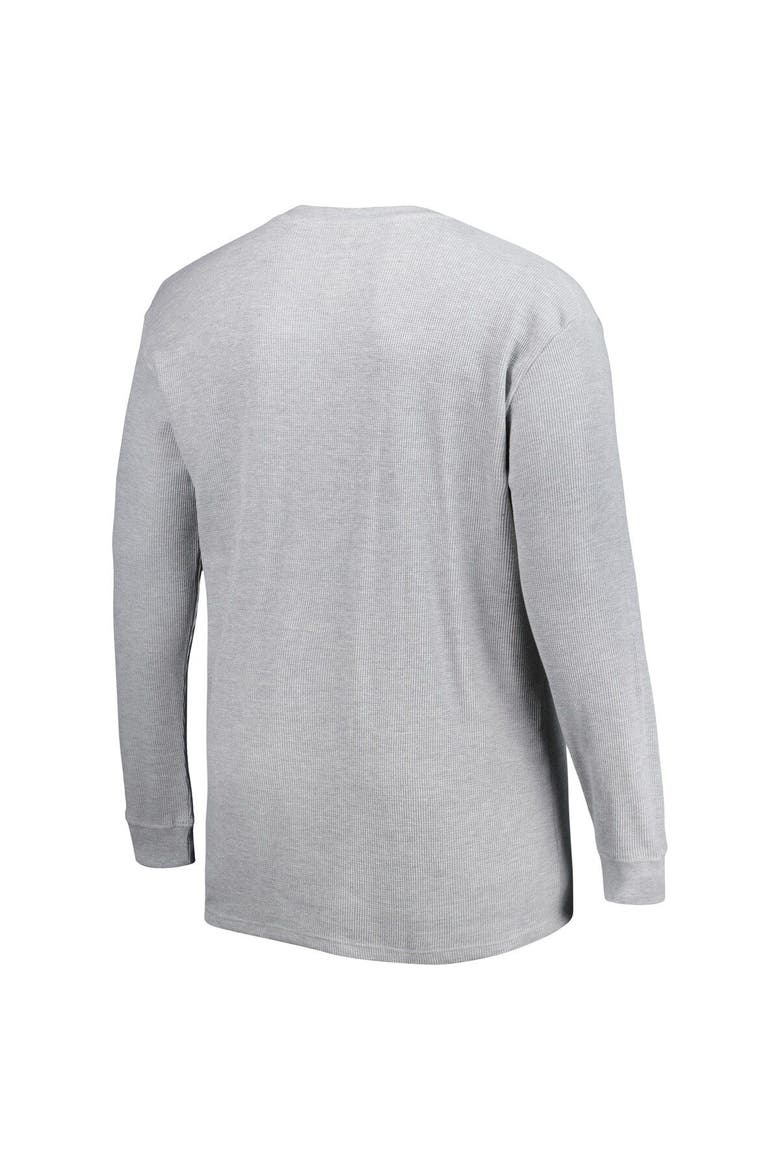Men's Heather Gray Los Angeles Rams Big & Tall Waffle-Knit Thermal Long Sleeve T-Shirt, Alternate, color, Heather Gray