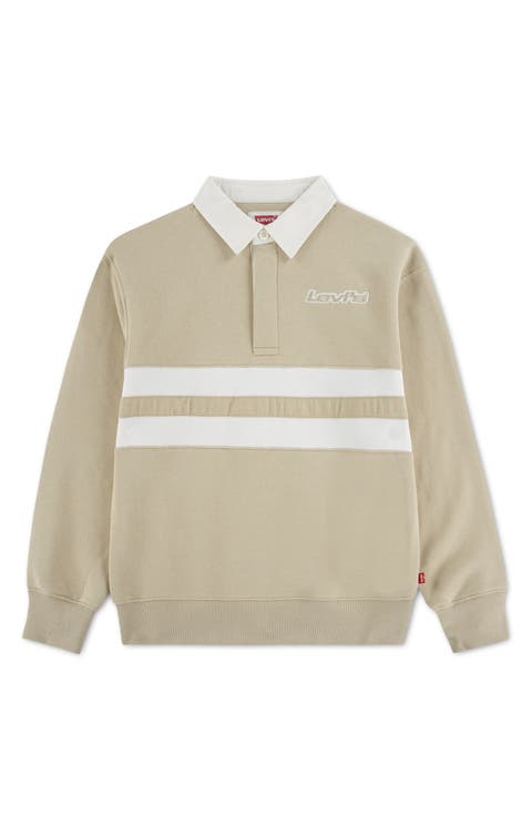 Kids' Striped Rugby Sweatshirt