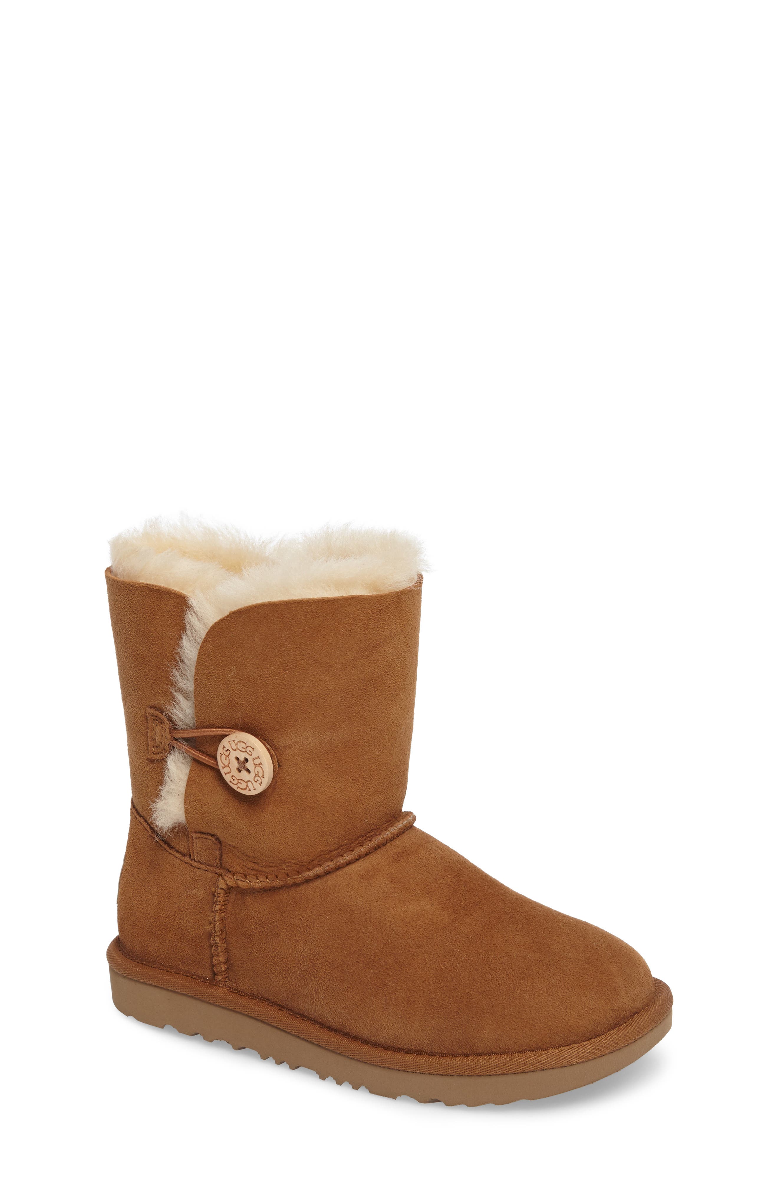 UGG<sup>®</sup> Bailey Button II Water Resistant Genuine Shearling Boot, Main, color, 