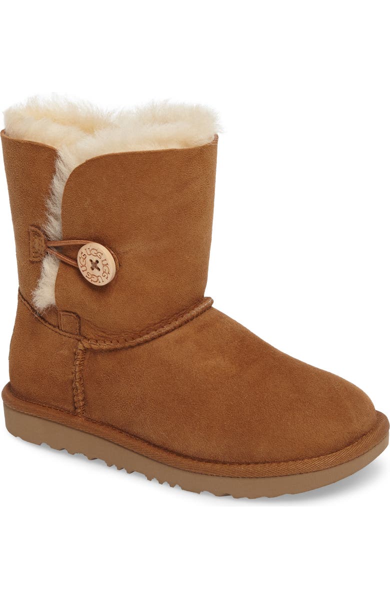 UGG<sup>®</sup> Bailey Button II Water Resistant Genuine Shearling Boot, Main, color,