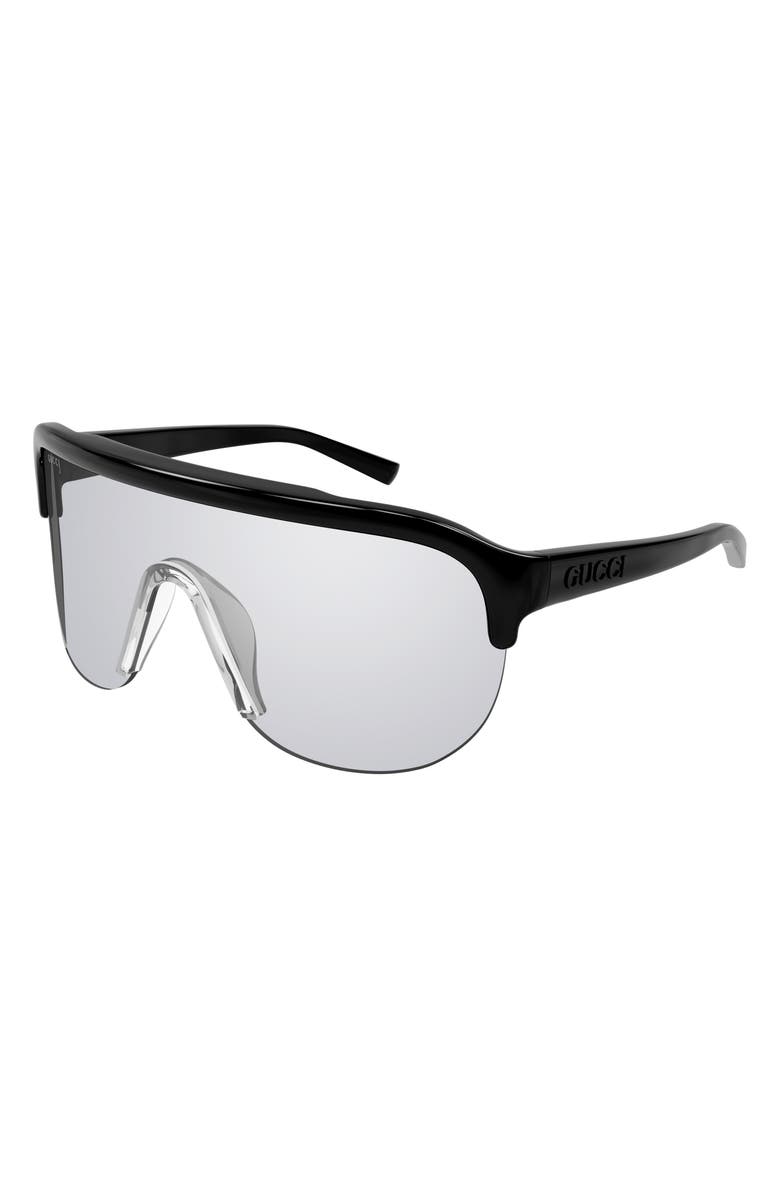 Gucci 99mm Oversize Mask Sunglasses, Alternate, color,