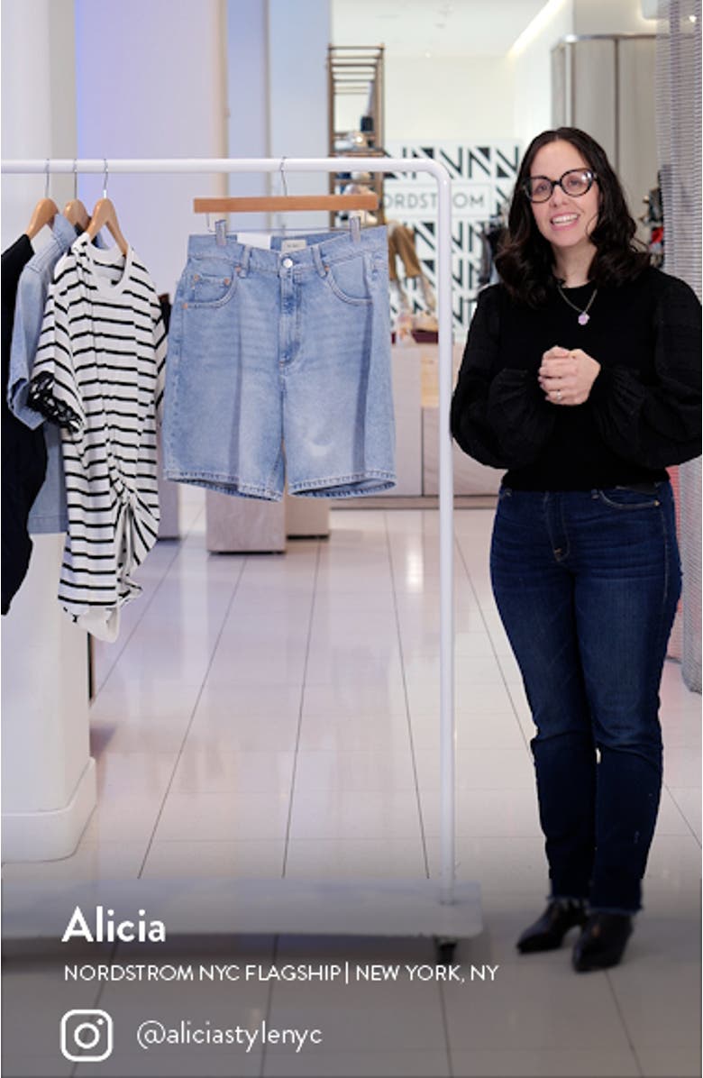 Taylor Ultra High Waist Denim Shorts, sales video thumbnail