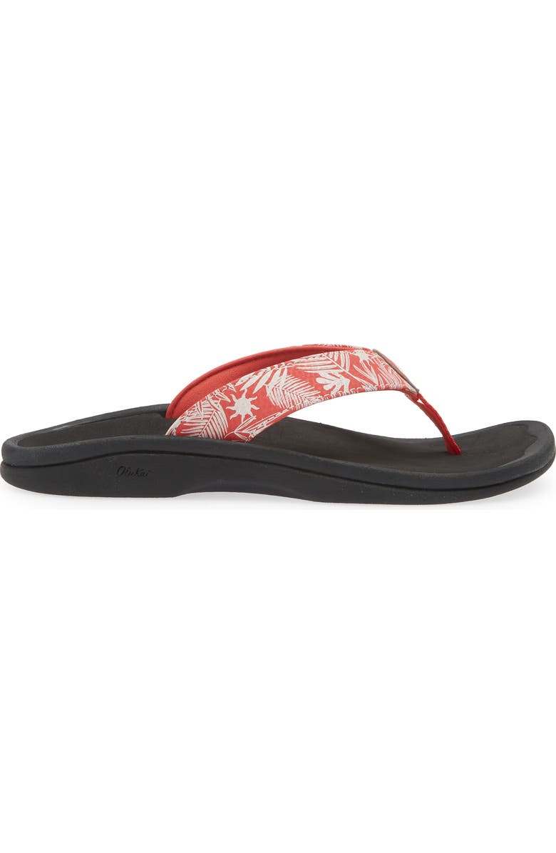OluKai Ohana Flip Flop, Alternate, color, Black/ Black