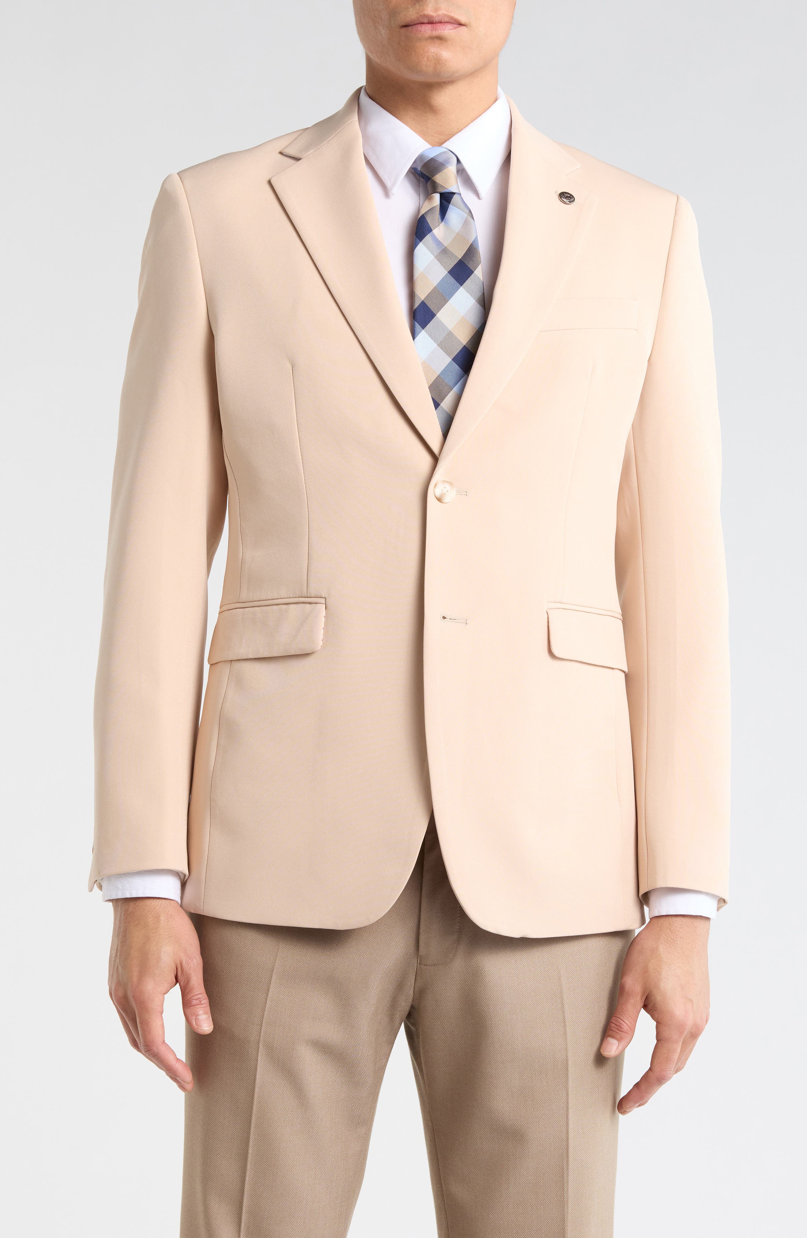T.R. PREMIUM Slim Fit Cotton Blend Sport Coat