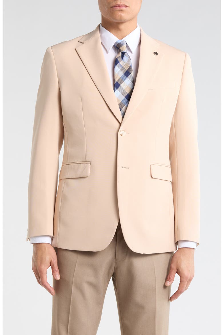 Slim Fit Cotton Blend Sport Coat, Main, color, SAND