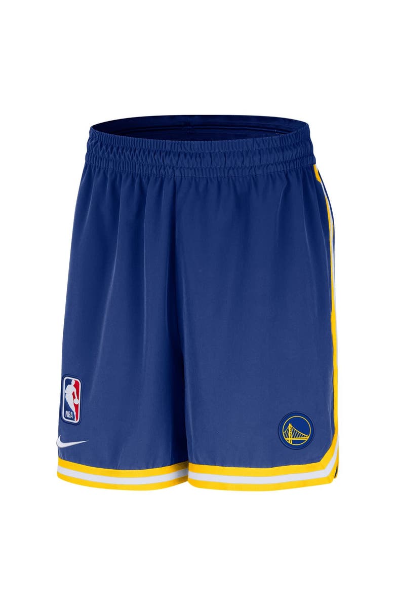 Nike Men's Nike Royal Golden State Warriors Authentic Pre-Game Woven Performance Shorts, Alternate, color, Royal