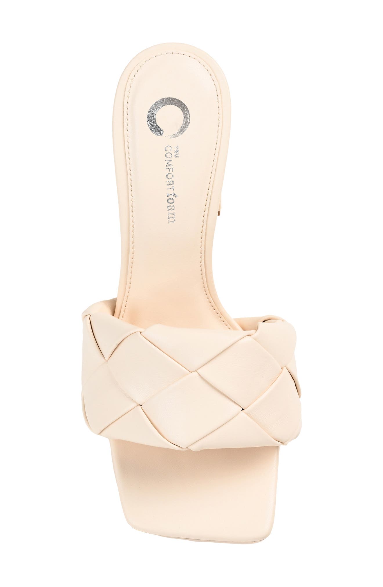 Journee Collection Maysie Square-toe Pump, Alternate, color, Off White