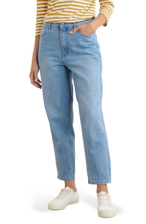 Towan Barrel Leg Organic Cotton Jeans (Light Wash High Twist)