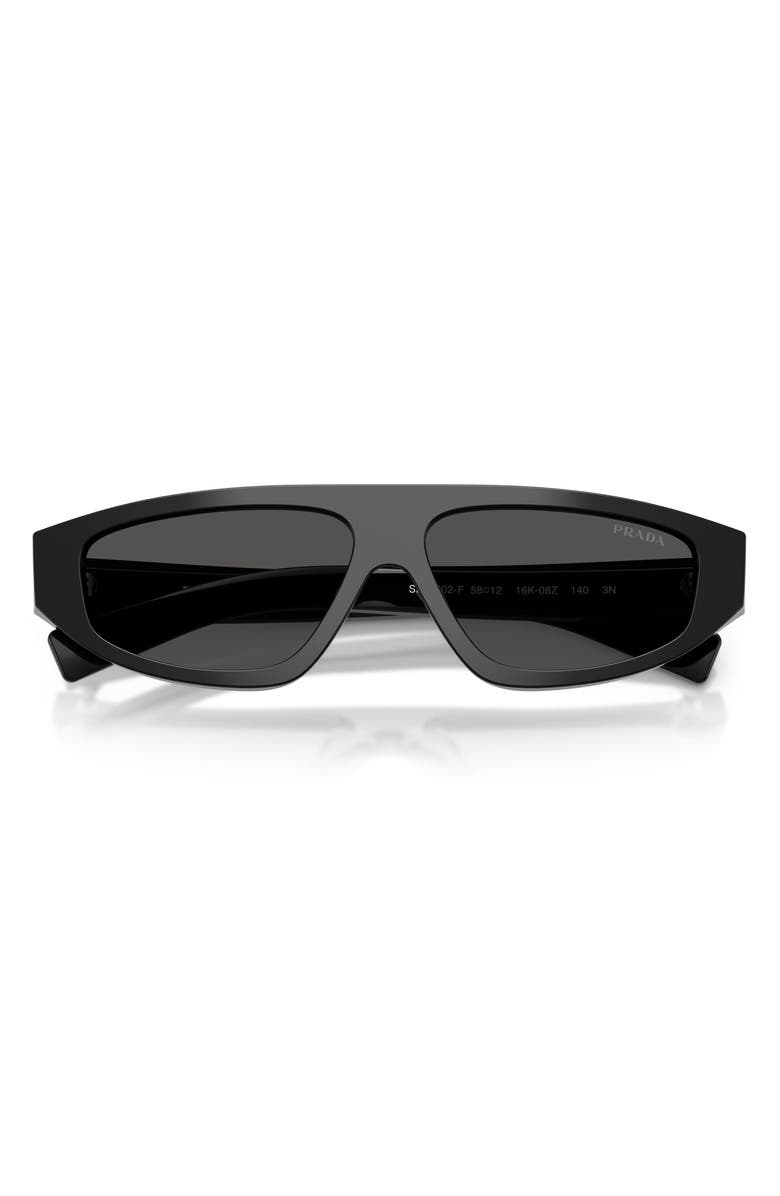Prada 58mm Irregular Sunglasses, Alternate, color, 