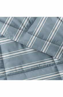 HOMESPUN Premium Ultra Soft Soft Stripe Reversible Down-Alternative Comforter